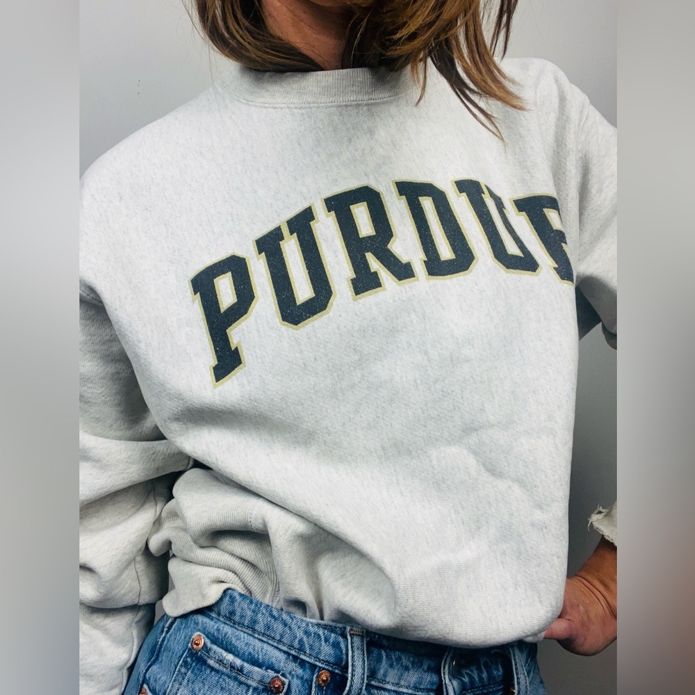 Vintage Champion Purdue Reverse Weave Sweatshirt – Size M